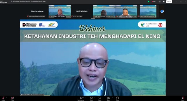 PT RPN Melalui Pusat Penelitian Teh dan Kina dan Asosiasi Teh Indonesia Gelar Webinar: Strategi Adaptasi dan Mitigasi El Nino untuk Perkuat Ketahanan Industri Teh Nasional