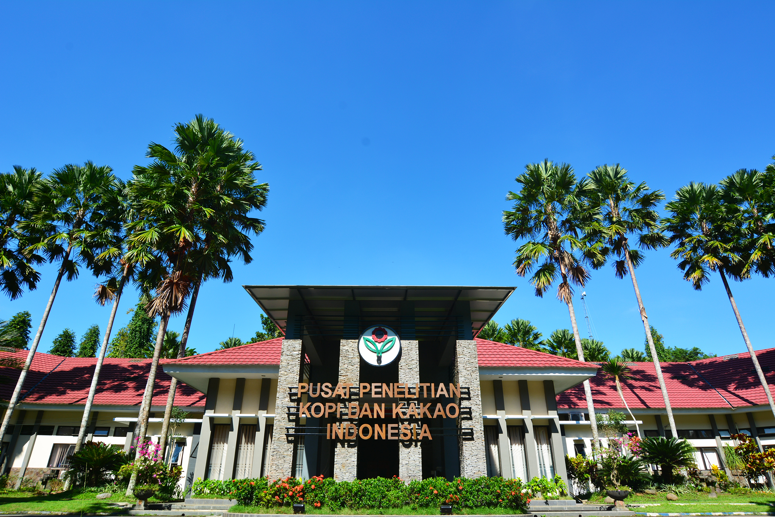 Lobby kantor Pusat Penelitian Kopi dan Kakao